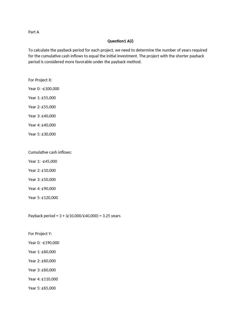 Assignment Project | PDF | Net Present Value | Project Management