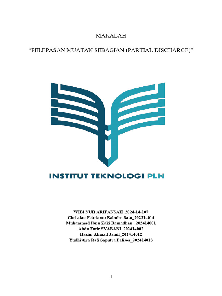 Pelepasan Muatan Sebagian (Partial Discharge) | PDF