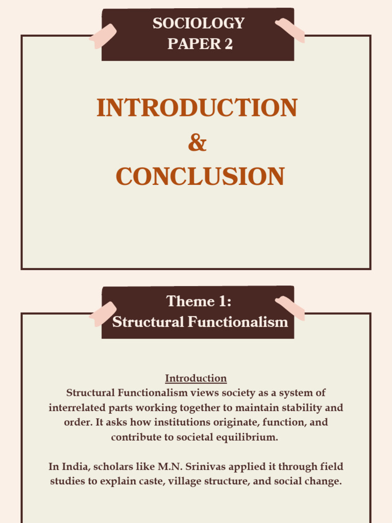 Intro & Conclusion - Sociology Paper 2 | PDF | Cost Of Living | Family