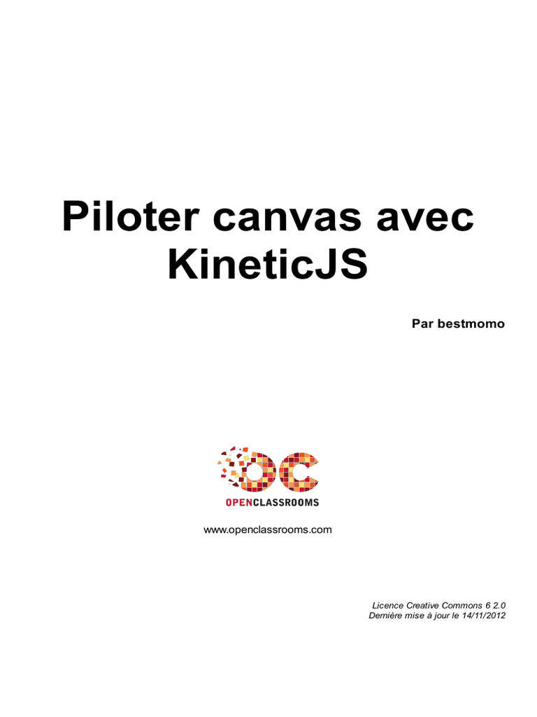 Piloter Canvas Avec Kineticjs | PDF | Cercle | Html