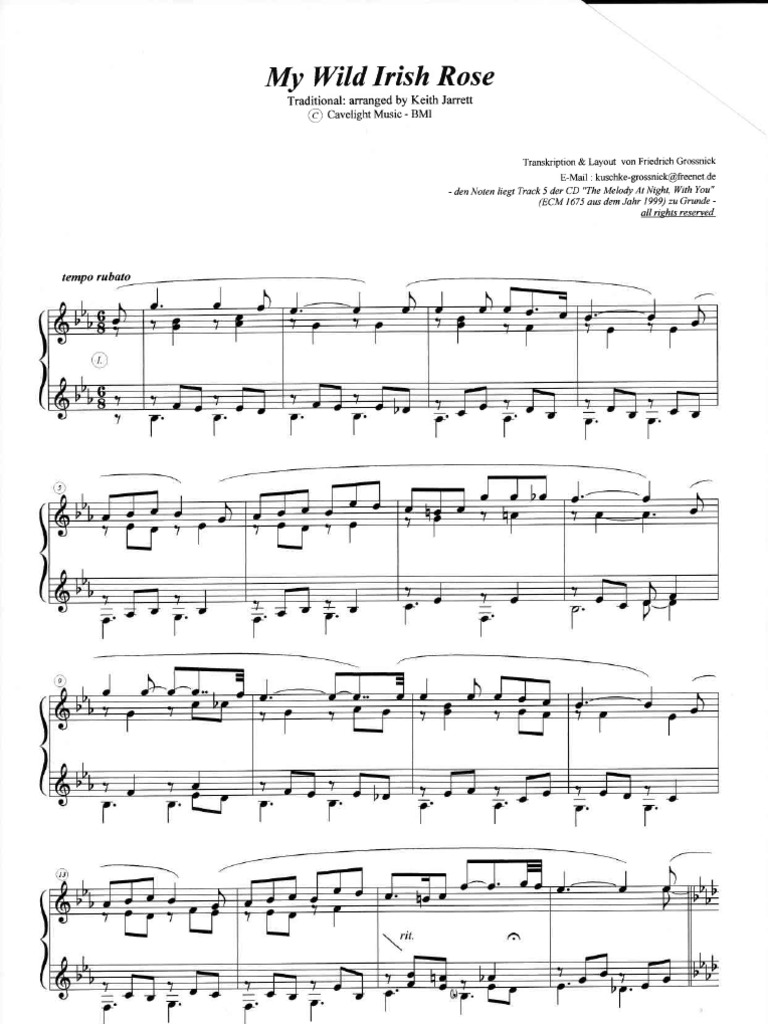 Keith JarrettMy Wild Irish PDF