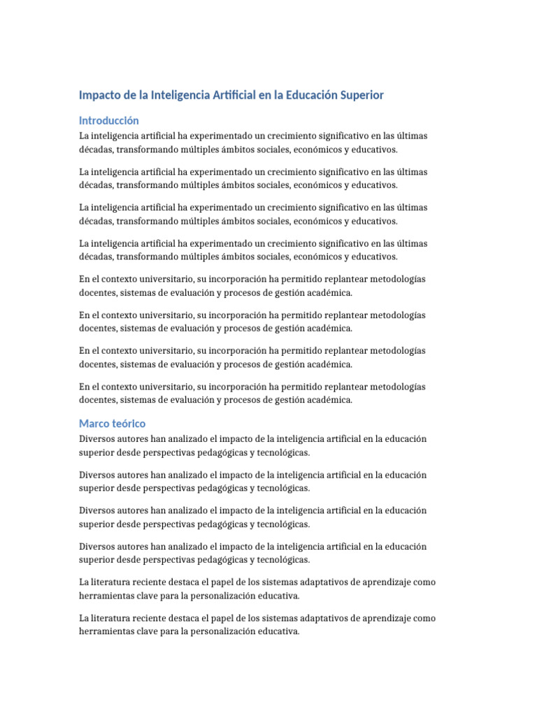 Ia en Educacion Superior | PDF | Inteligencia artificial | Inteligencia ...