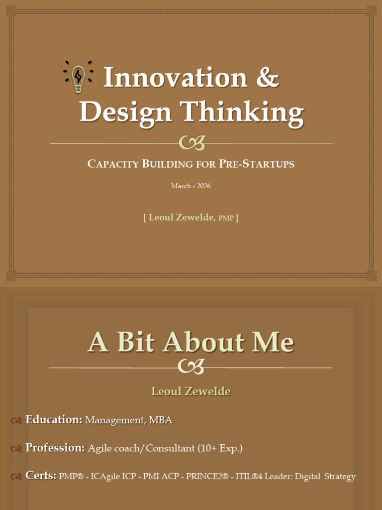 Innovation & Design Thinking | PDF | Creativity | Prototype