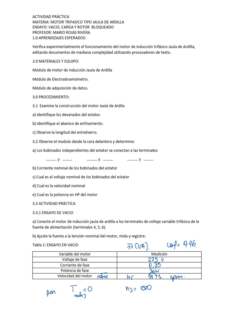 ACTIVIDAD PRACTICA 01 UT 03 (olga) | PDF | Motores | Cantidad