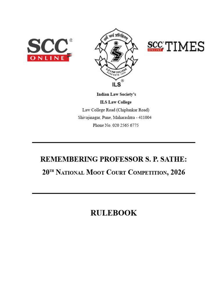 Official Rulebook - Sathe 2026-Pages | PDF