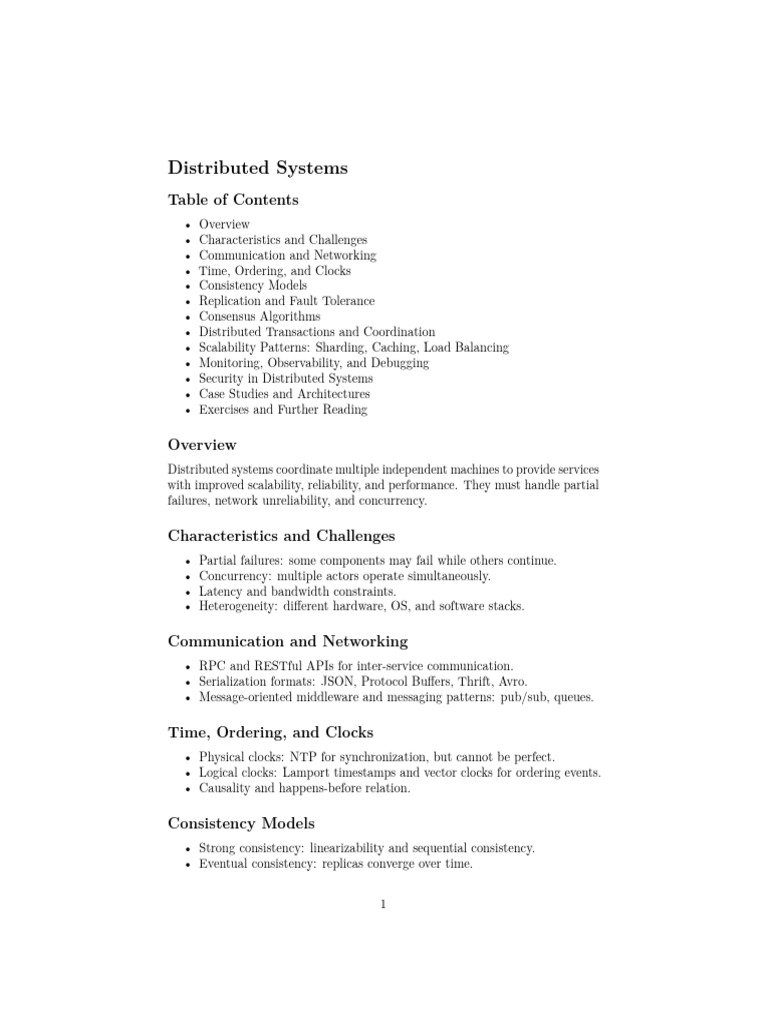 20 Distributed Systems | PDF | Replication (Computing) | Distributed ...