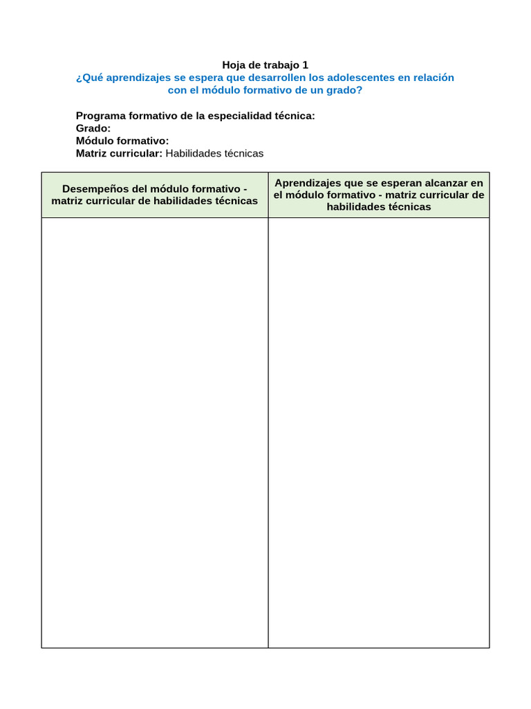 1. Aprendizajes Que Se Esperan Alcanzar | PDF