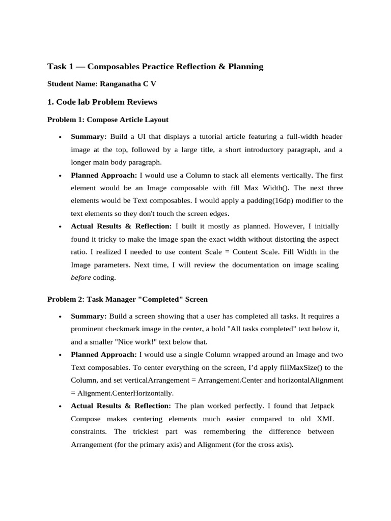 Session 4 Assignment Vinayhpatil | PDF | Page Layout | Android ...