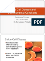 Sickle Cell Disease and Developmental Conditions