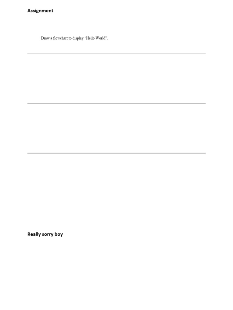 Flowchart + Algo Assignment | PDF