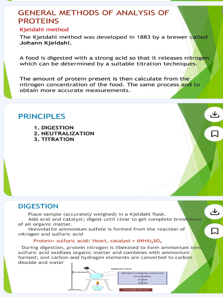 protein analysis method ppt | PDF