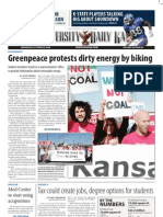 Greenpeace Protests Dirty Energy by Biking: Tax Could Create Jobs, Degree Options For Students
