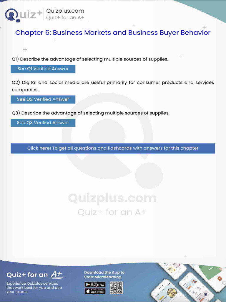 Describe The Advantage of Selecting Multiple Sources of Supplies | PDF ...