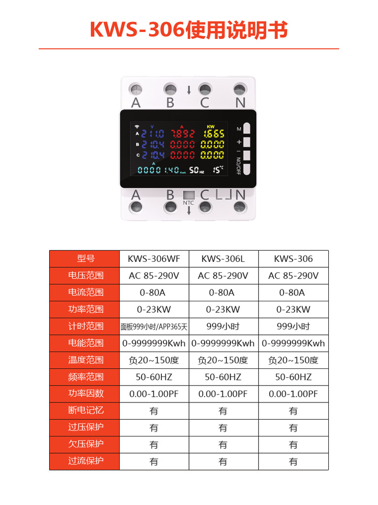 KWS 306WF | PDF