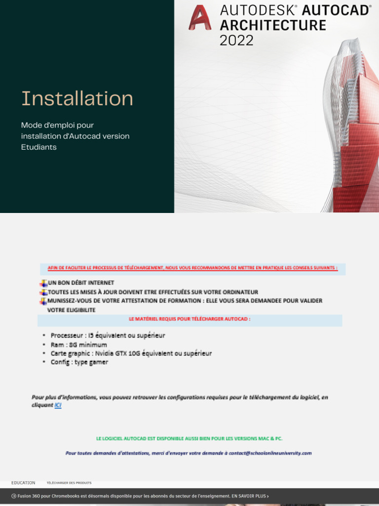 Installation Autocad 2022 | PDF