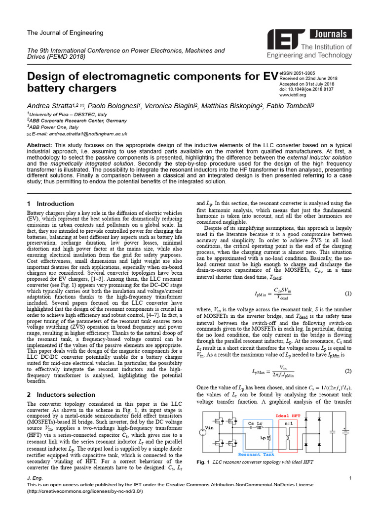 Design of Electromagnetic Components For | PDF | Inductor | Transformer