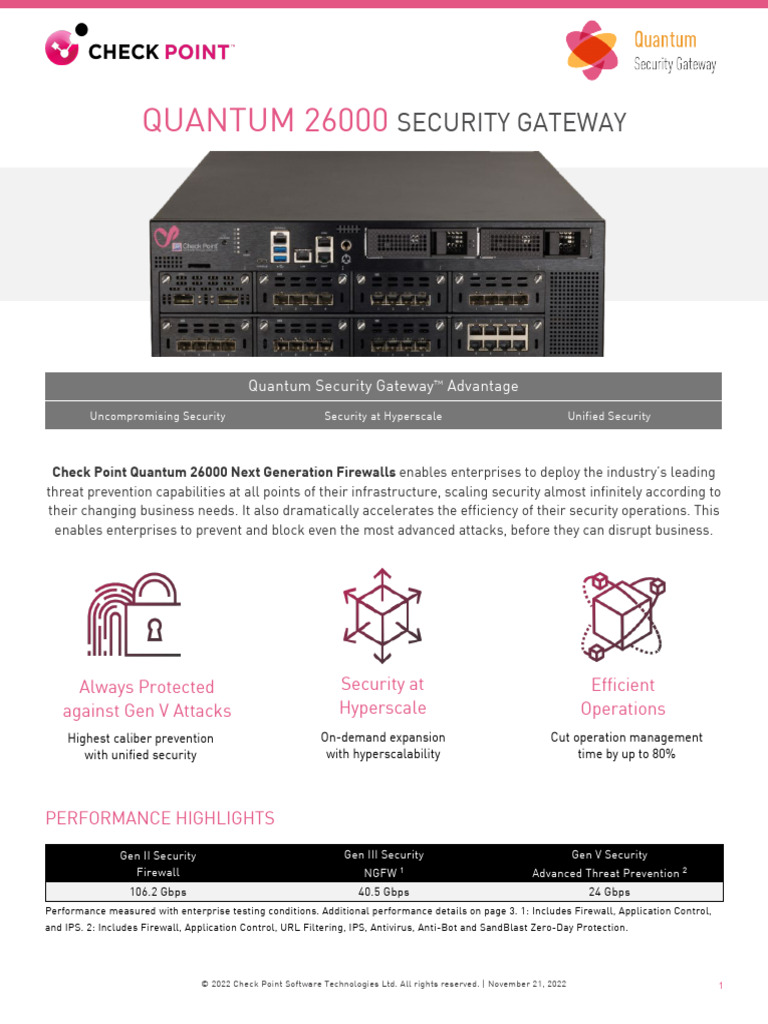 Security Gateway Datasheet | PDF | Firewall (Computing) | Computer ...