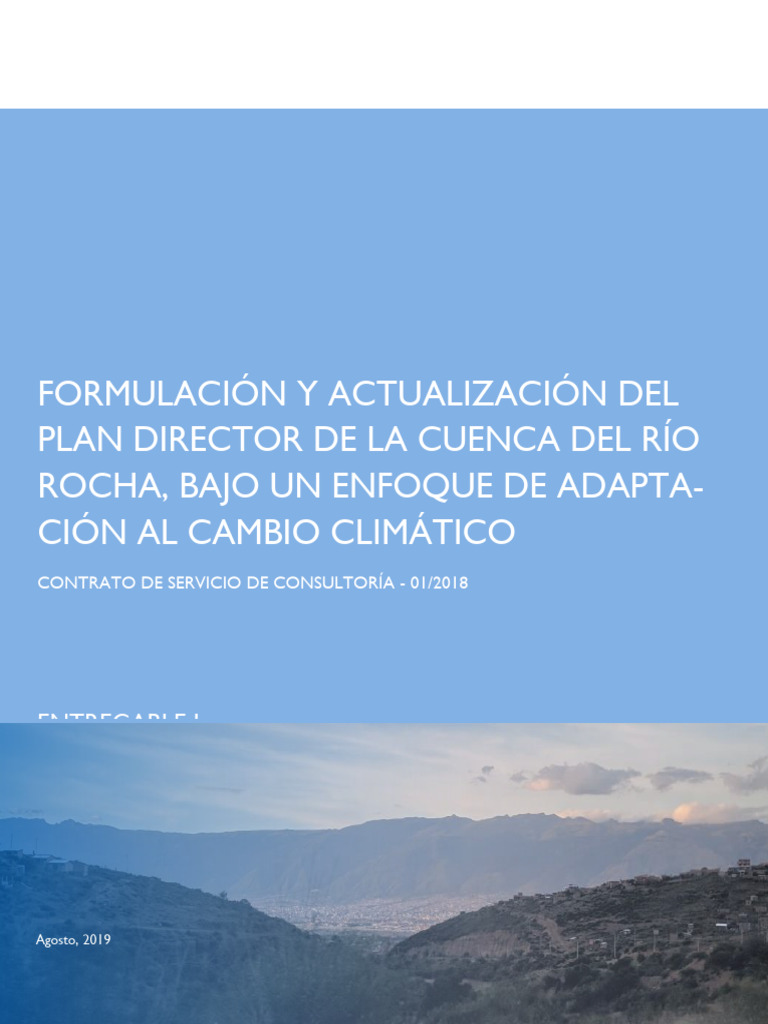 Plan Director de La Cuenca Del Rio Rocha | PDF | Agua | Cuenca de drenaje