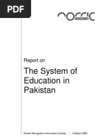 The System of Education in Pakistan