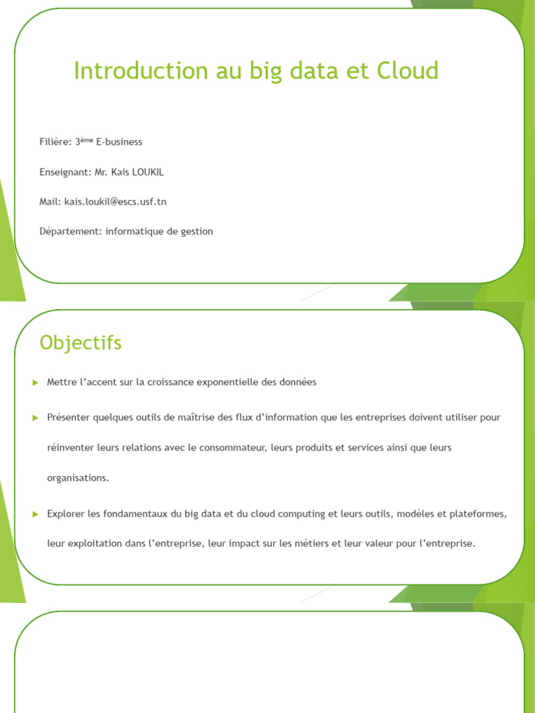 Cours Cloud and Big Data | PDF | Cloud computing | Virtualisation