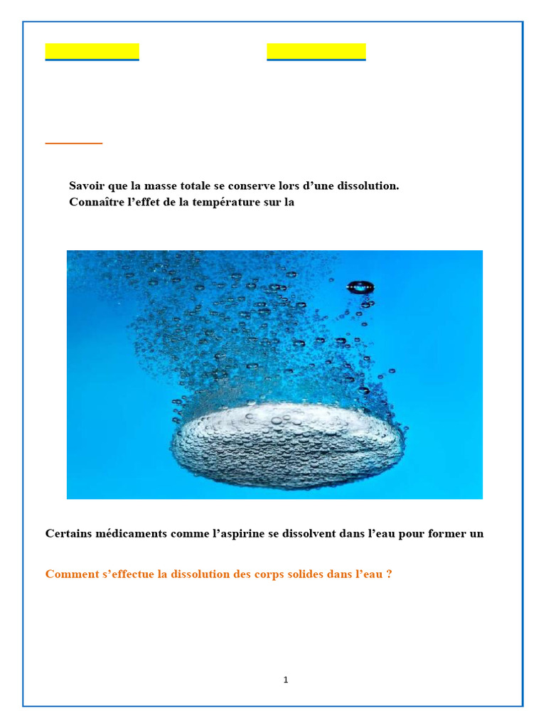 Chapitre 10 Dissolution-1771841807-Ur | PDF | Solvatation | Solvant