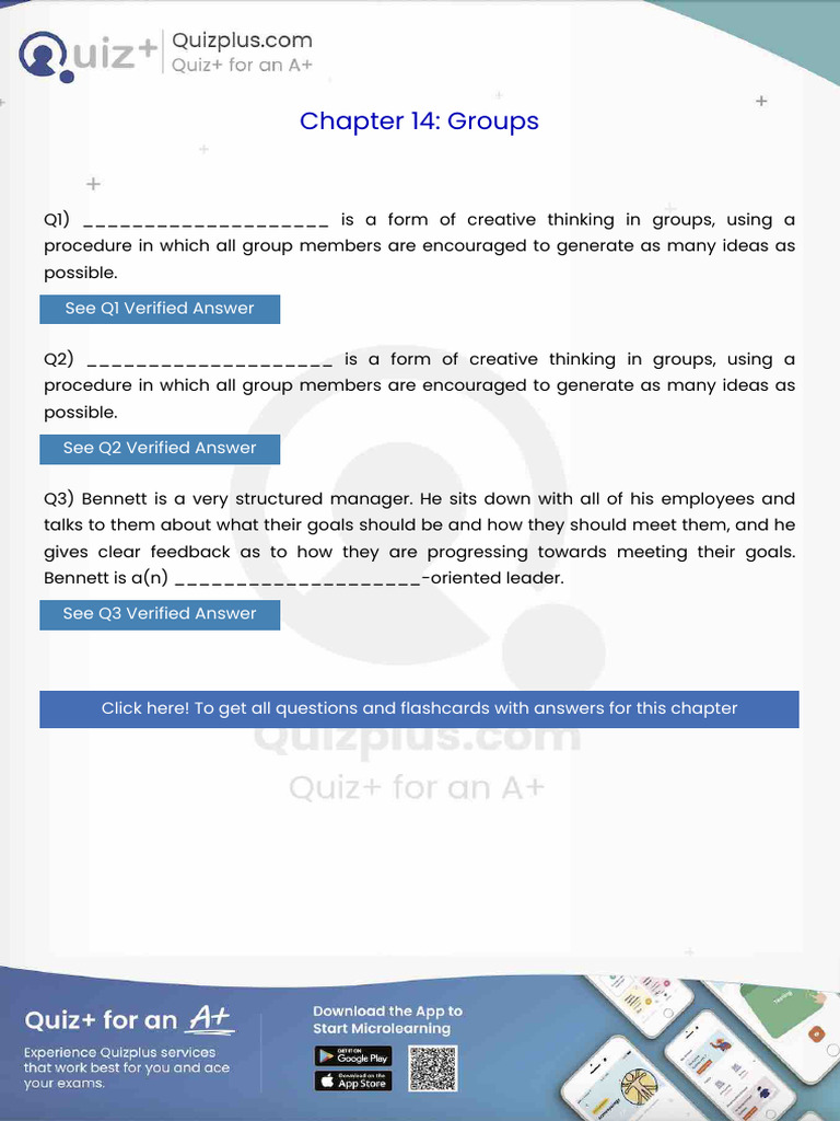 Is a Form of Creative Thinking in Groups Using a Procedure in Which All ...