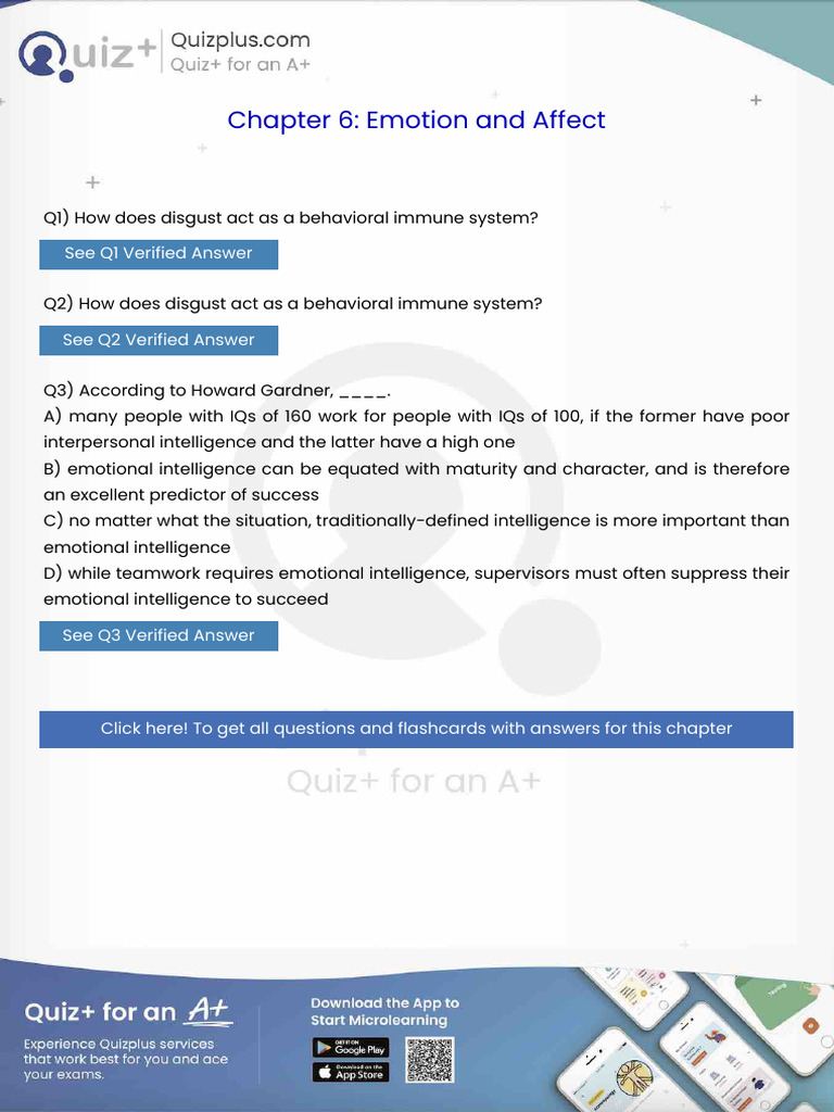 How Does Disgust Act as a Behavioral Immune System | PDF | Witness ...