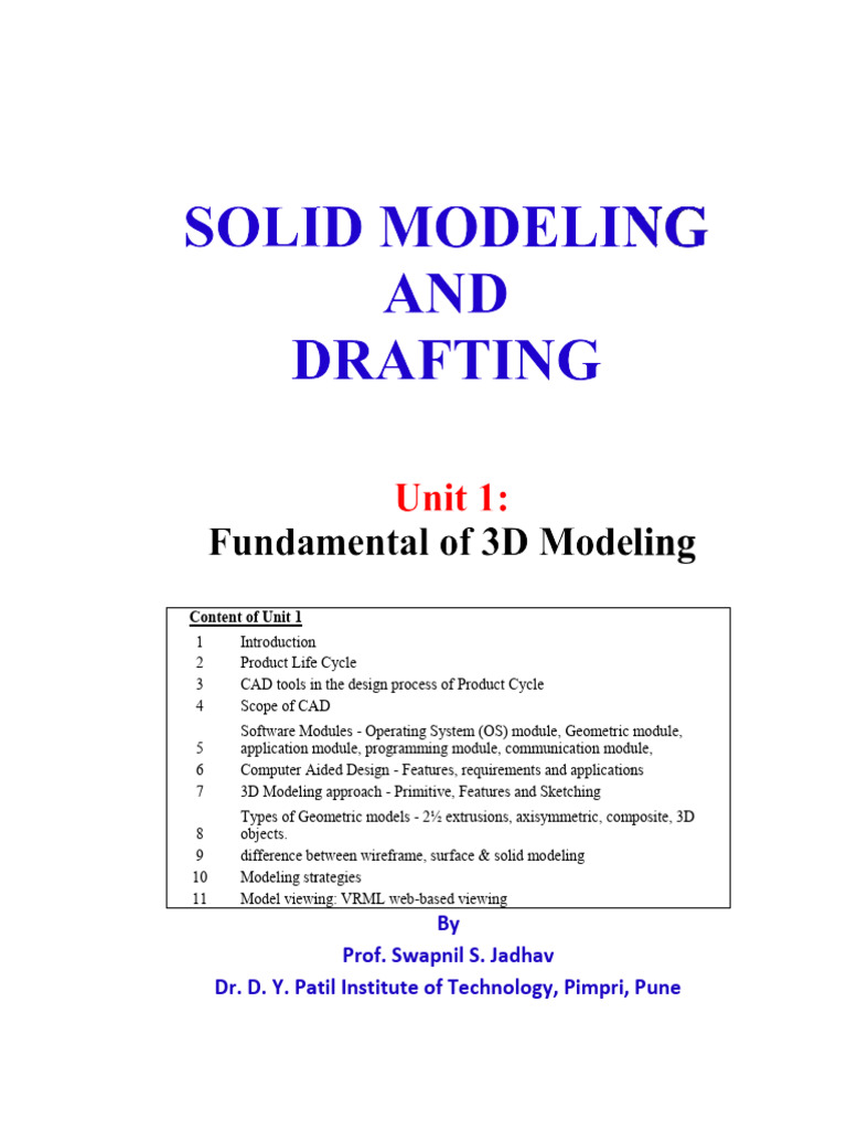 Fundamentals Modeling | PDF | Computer Aided Design | 3 D Computer Graphics