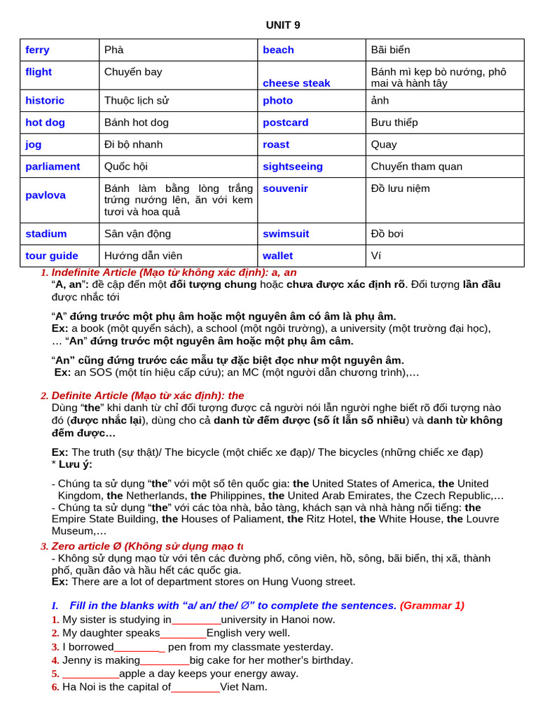UNIT 9 part 1 | PDF