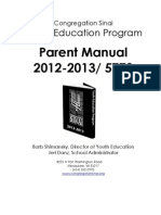 Youth Ed Parent Manual 2012-2013