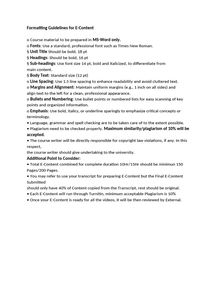 Formatting Guidelines for E | PDF