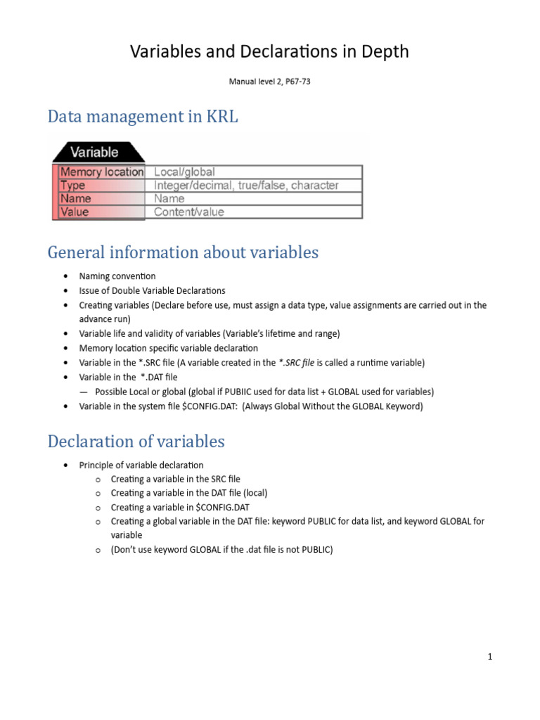Variables and Declarations in Depth, CZ | PDF | Programming Paradigms ...