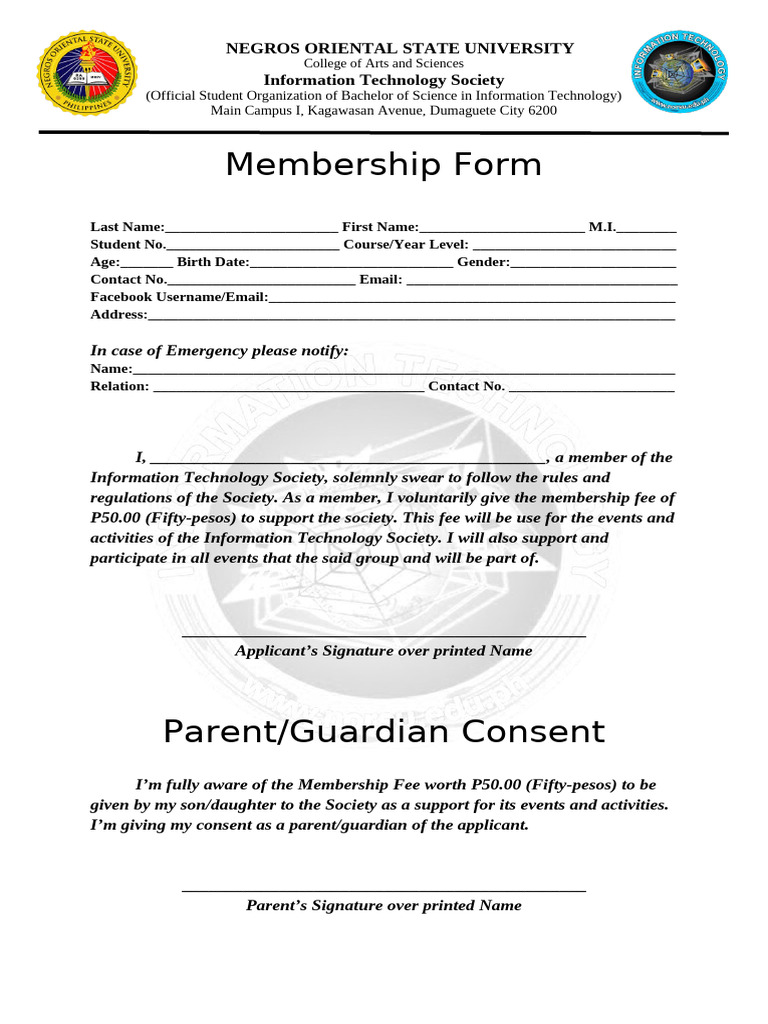 Membership Form | PDF