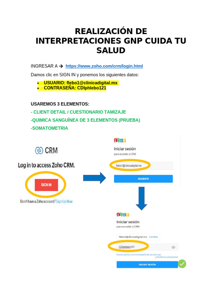 REALIZACIÓN DE INTERPRETACIONES GNP CUIDA TU SALUD | PDF | Nutrición ...