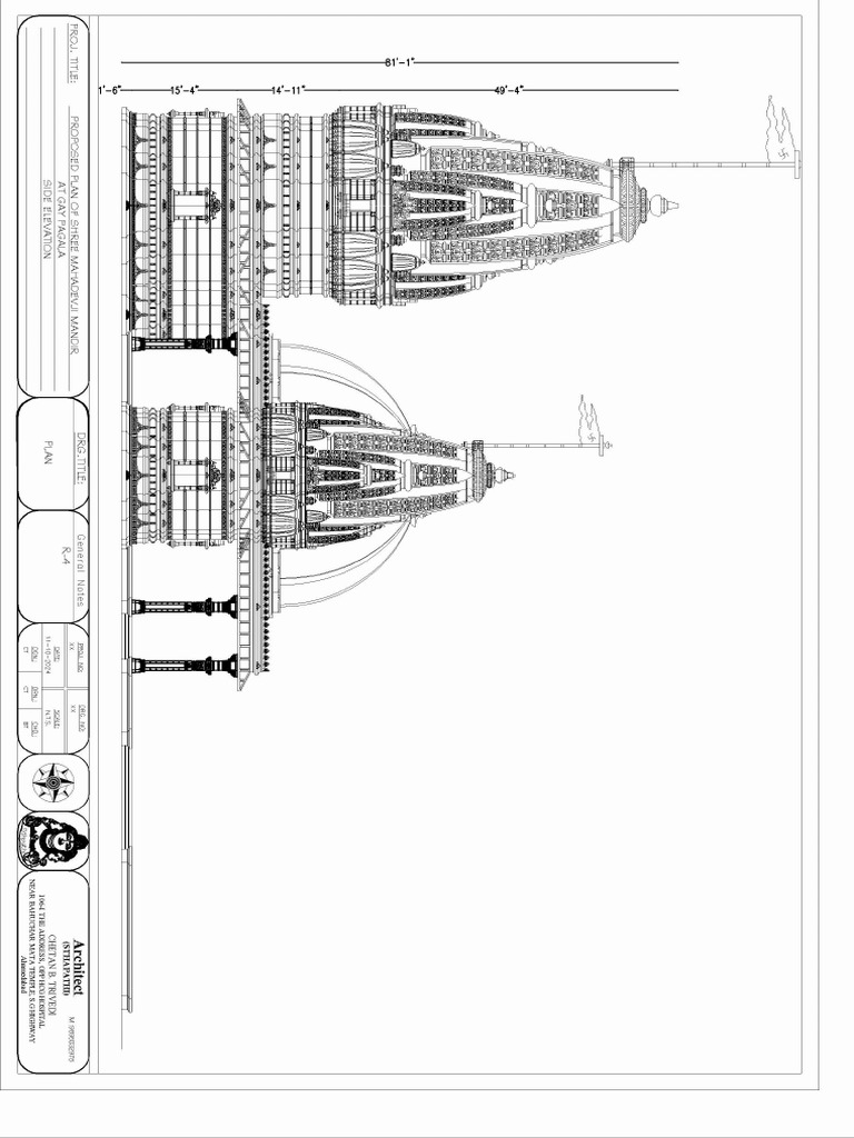Mandir Plan Final Layout1 (1) | PDF
