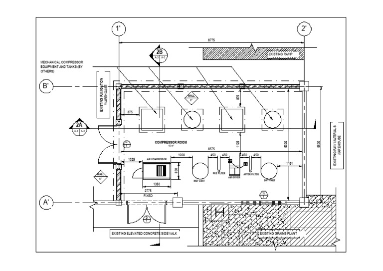 DWG - Compressor Room-Layout2 | PDF