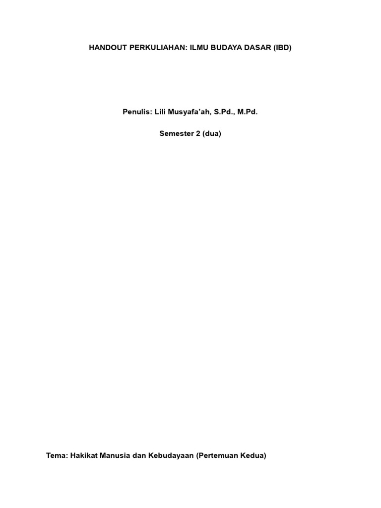 Handout Ibd | PDF