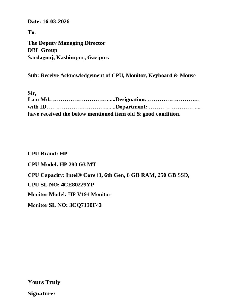 Acknowledgement Update | PDF | Laptop | Portable Computers