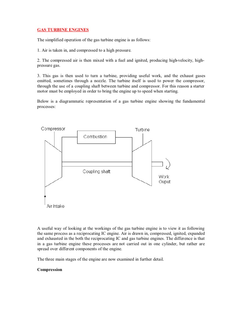 Gas Turbine Engines | PDF | Internal Combustion Engine | Turbine