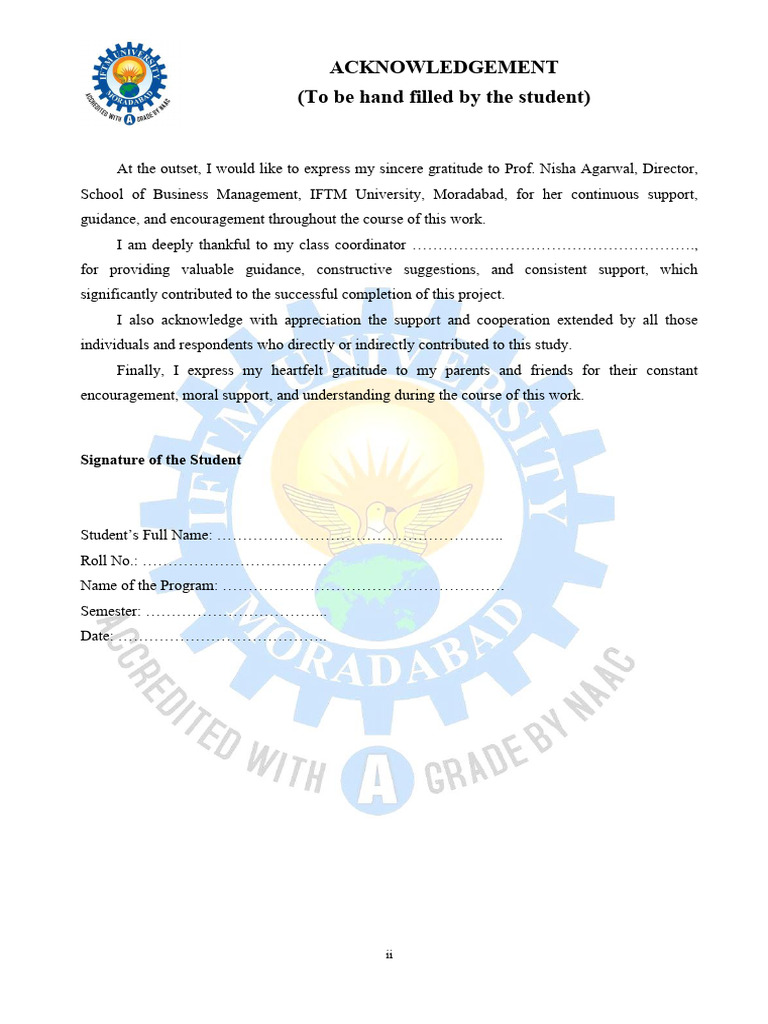 2 FPR Acknowledgement | PDF