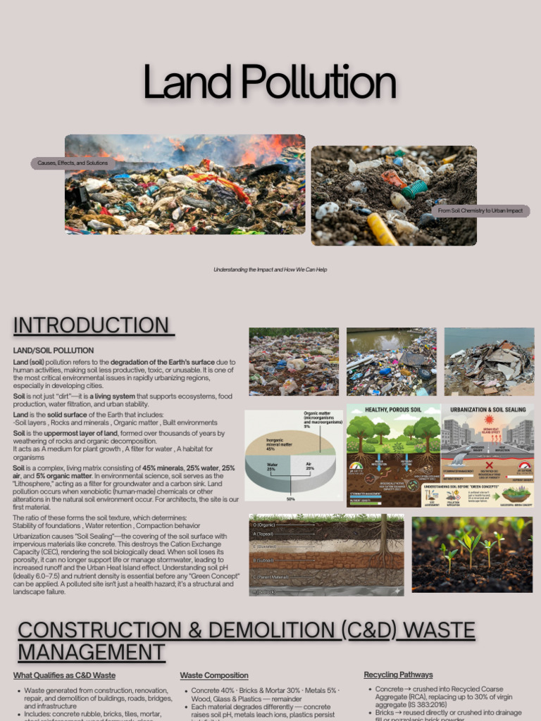 Land and Soil Pollution | PDF