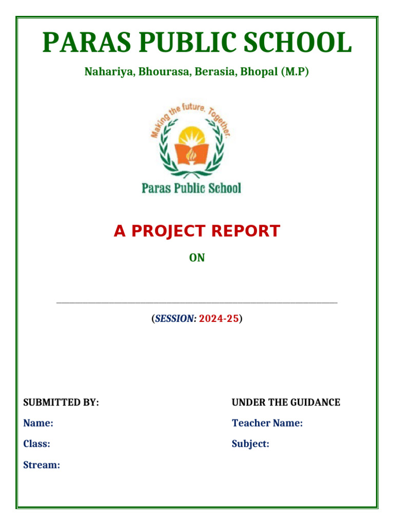 Project Front Page.pdf | PDF