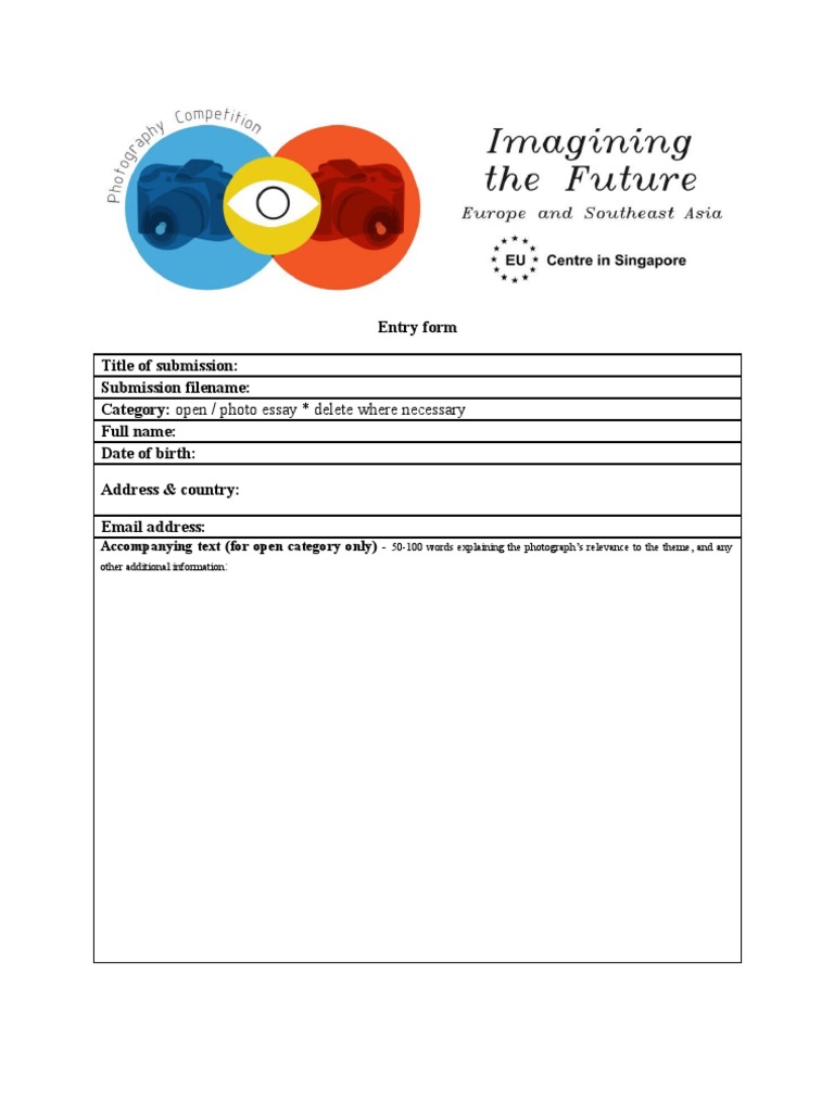 Photo Submission Entry Form | PDF