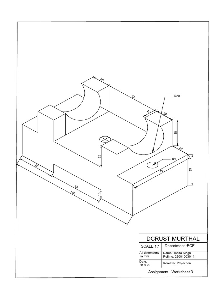 Cad 3 Isometric-model | PDF