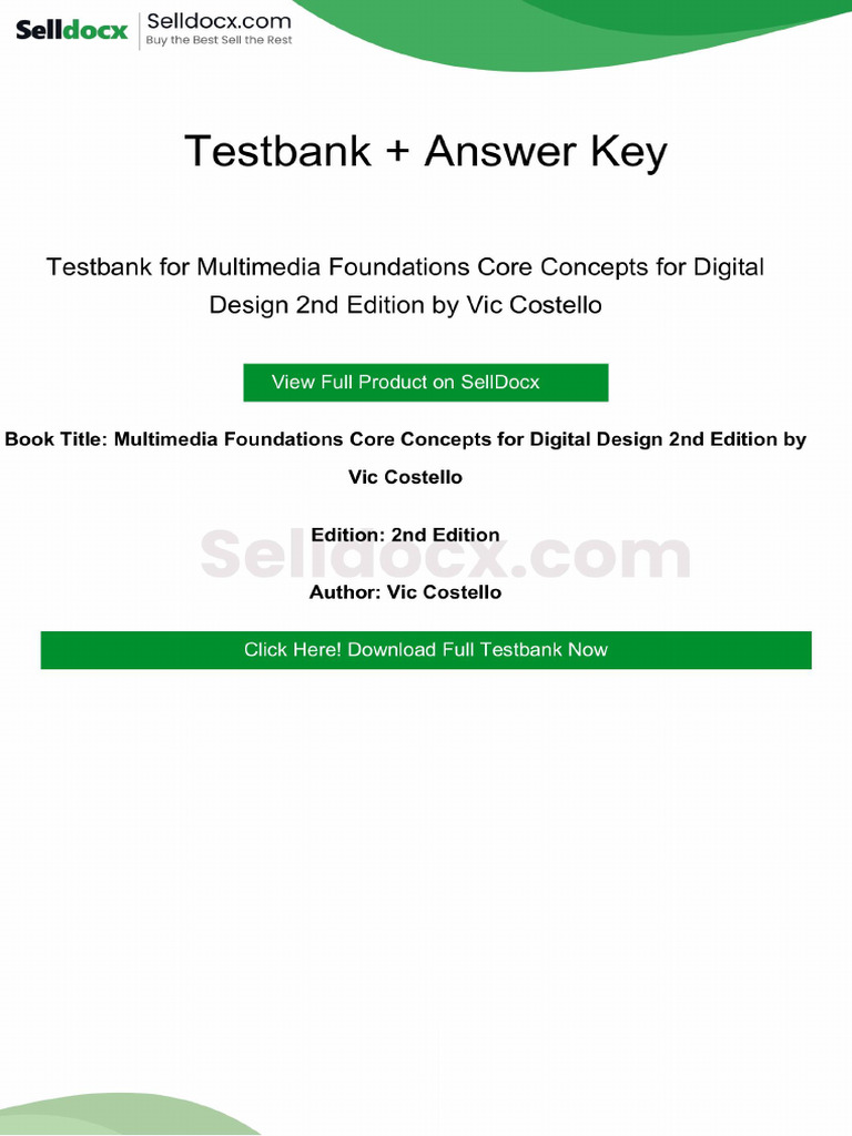 Multimedia Foundations Core Concepts for Digital Design 2nd Edition ...