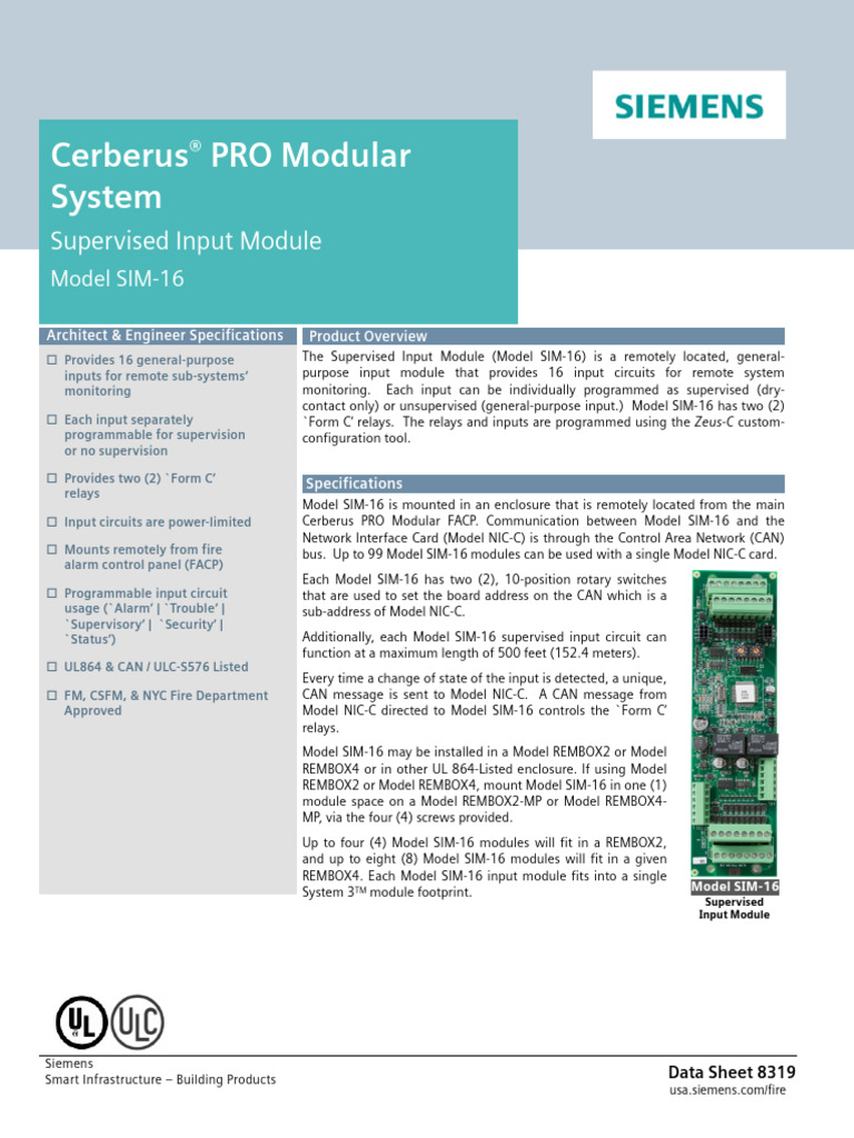 SIM 16 Datasheet | PDF | Electronics | Electrical Engineering