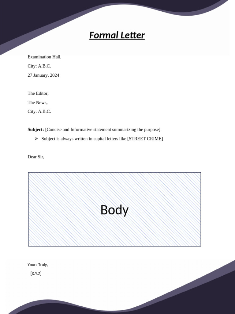 Formal Letter | PDF