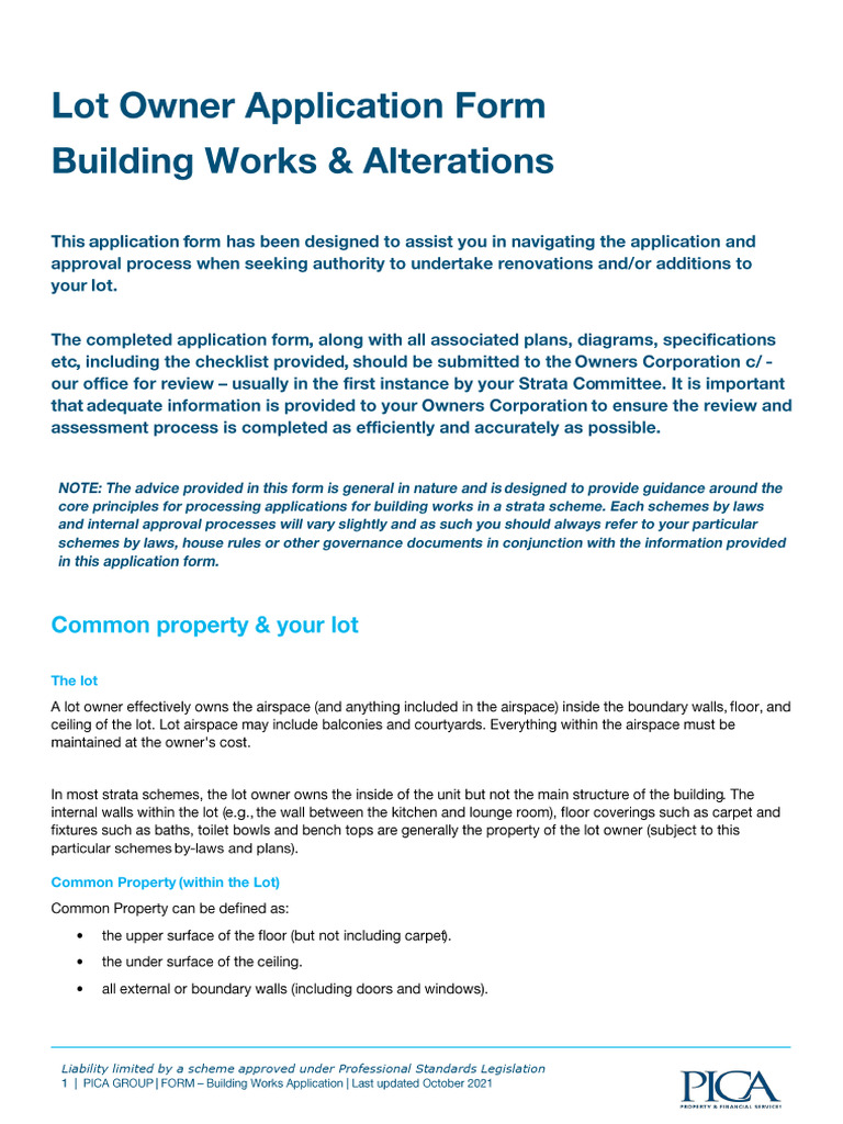 Building Works Application Form - AC | PDF | Electrical Wiring | Air ...
