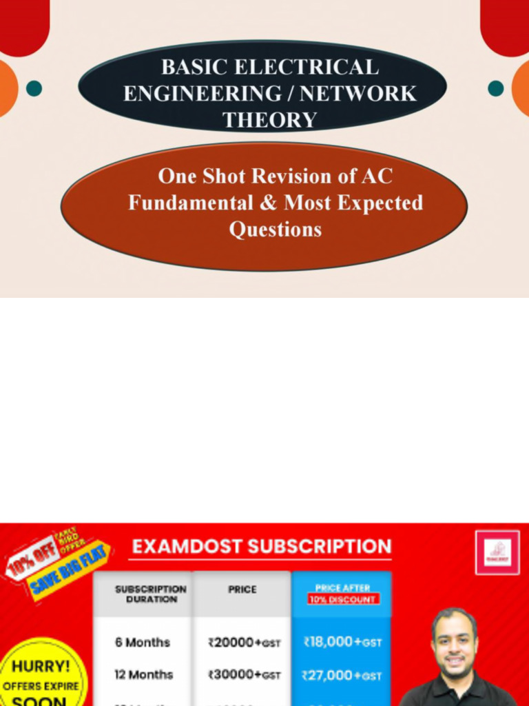 Basic Electrical - Lecture-02 AC Fundamentals | PDF