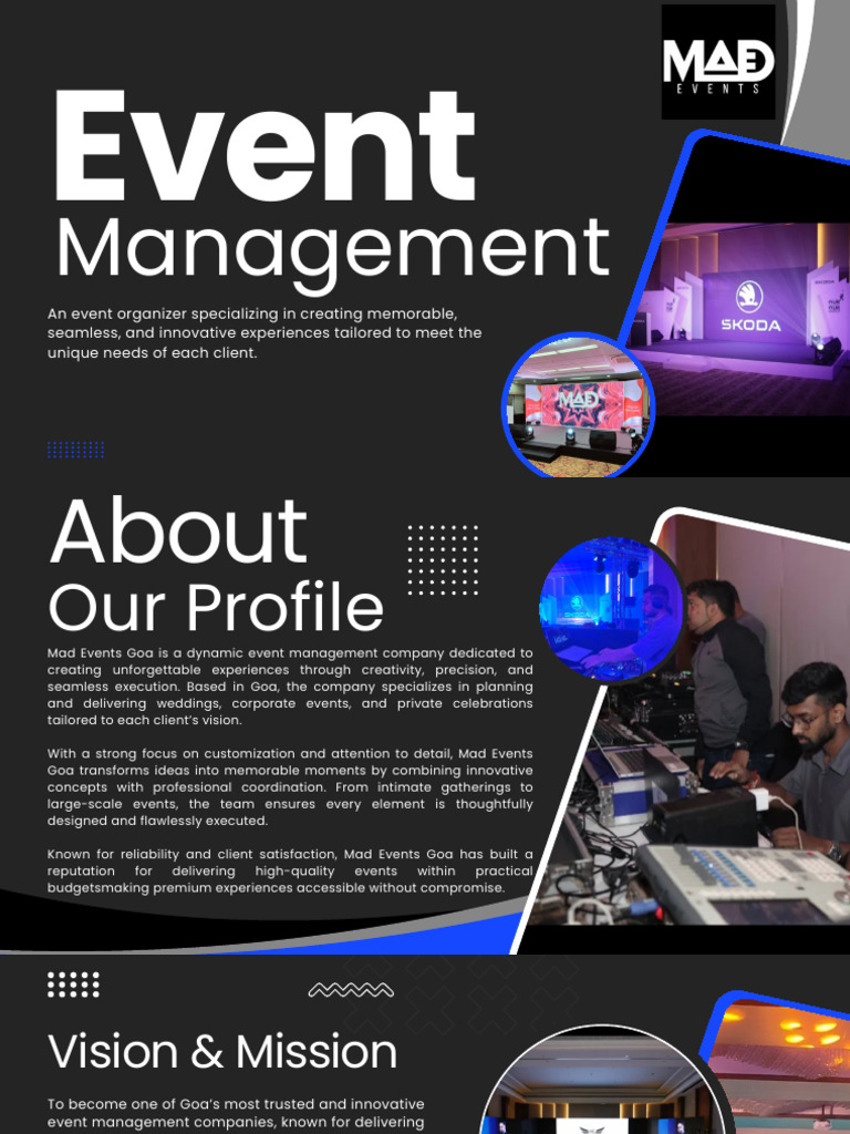 Mad Events Goa Profile | PDF | Creativity | Human Communication